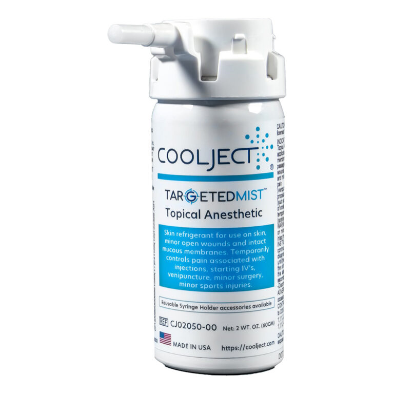 Topical anesthetic coolject hemasource